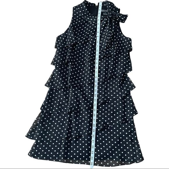 Jessica Howard Polka Dot Tiered Dress Sz 8P - Picture 8 of 12